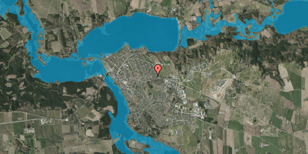 Oversvømmelsesrisiko fra vandløb på Frejasvej 7, 8680 Ry