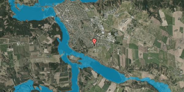 Oversvømmelsesrisiko fra vandløb på Fugldalen 22, 8680 Ry