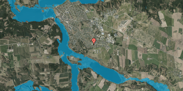 Oversvømmelsesrisiko fra vandløb på Fugldalen 30, 8680 Ry