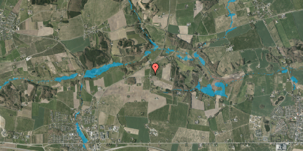 Oversvømmelsesrisiko fra vandløb på Galtenvej 10, 8670 Låsby