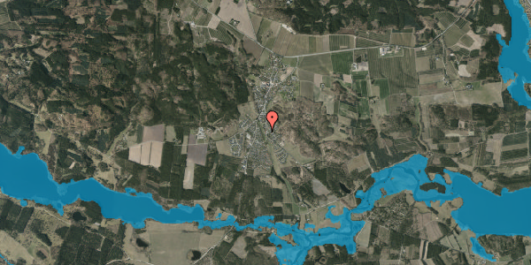 Oversvømmelsesrisiko fra vandløb på Gerstedvej 2B, 8680 Ry