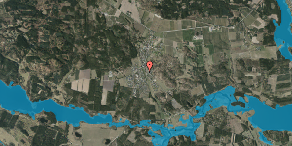 Oversvømmelsesrisiko fra vandløb på Gerstedvej 2D, 8680 Ry