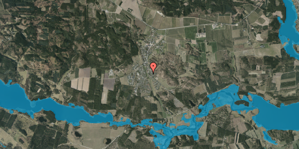 Oversvømmelsesrisiko fra vandløb på Gerstedvej 3, 8680 Ry