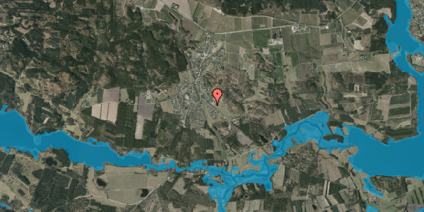 Oversvømmelsesrisiko fra vandløb på Gerstedvej 19, 8680 Ry