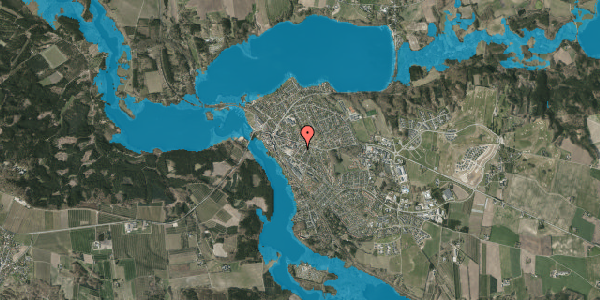 Oversvømmelsesrisiko fra vandløb på Gudrunsvej 7, 8680 Ry
