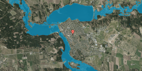 Oversvømmelsesrisiko fra vandløb på Gudrunsvej 9, 8680 Ry