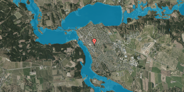 Oversvømmelsesrisiko fra vandløb på Gudrunsvej 15, 8680 Ry