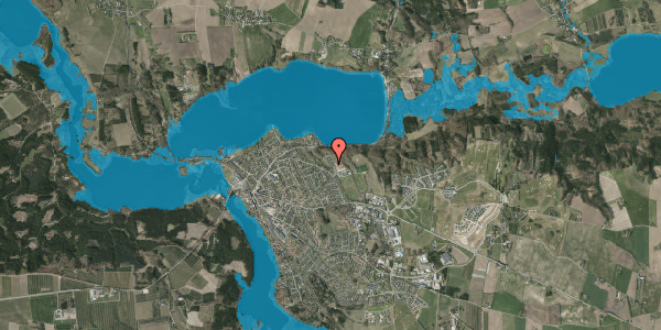Oversvømmelsesrisiko fra vandløb på Haldursvej 7, 8680 Ry
