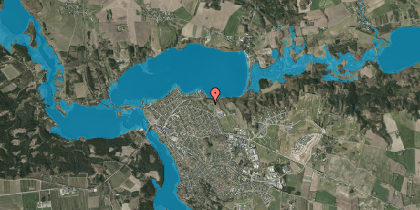 Oversvømmelsesrisiko fra vandløb på Haldursvej 21, 8680 Ry