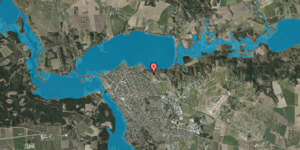 Oversvømmelsesrisiko fra vandløb på Haldursvej 24, 8680 Ry
