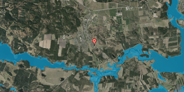 Oversvømmelsesrisiko fra vandløb på Hedevej 7, 8680 Ry