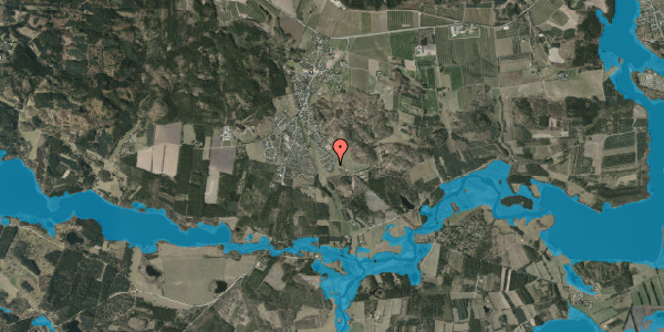 Oversvømmelsesrisiko fra vandløb på Hedevej 19, 8680 Ry