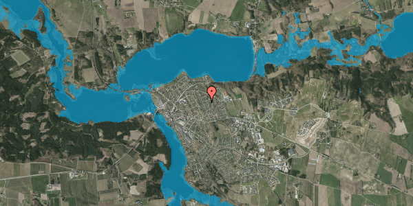 Oversvømmelsesrisiko fra vandløb på Heimdalsvej 4, 8680 Ry