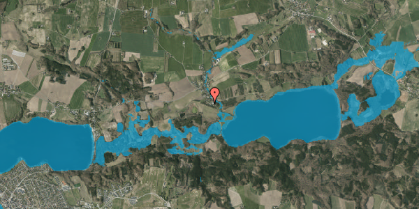 Oversvømmelsesrisiko fra vandløb på Ilsøvej 10, 8680 Ry