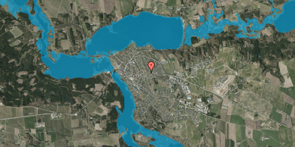 Oversvømmelsesrisiko fra vandløb på Kildebakken 10, 8680 Ry