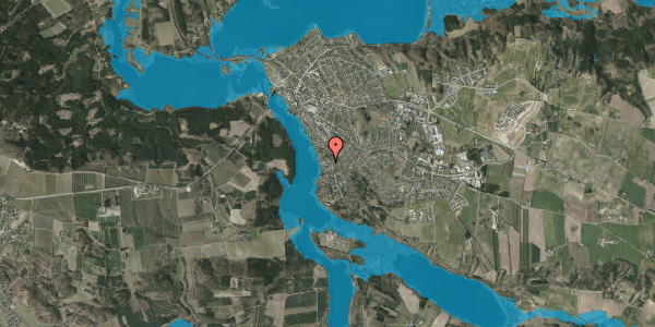 Oversvømmelsesrisiko fra vandløb på Klostervej 104, 8680 Ry