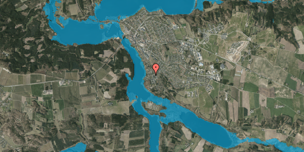 Oversvømmelsesrisiko fra vandløb på Klostervej 120, 8680 Ry