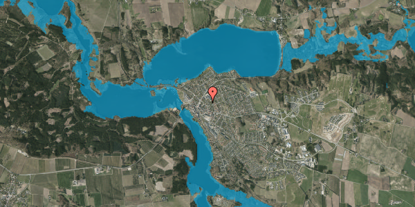 Oversvømmelsesrisiko fra vandløb på Knudsvej 11B, 8680 Ry