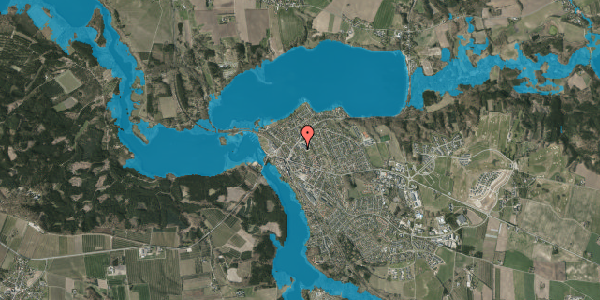Oversvømmelsesrisiko fra vandløb på Knudsvej 21, 8680 Ry