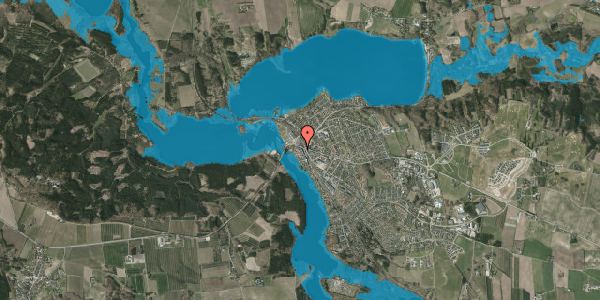 Oversvømmelsesrisiko fra vandløb på Købmandsgården 6, 8680 Ry