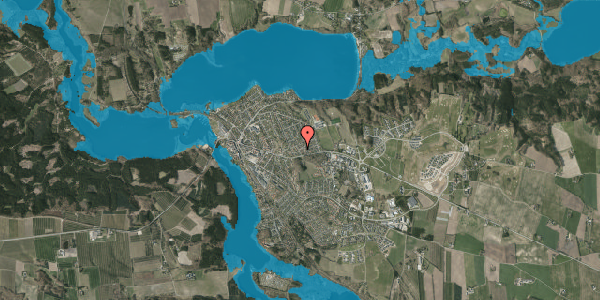 Oversvømmelsesrisiko fra vandløb på Moselunden 2A, 8680 Ry