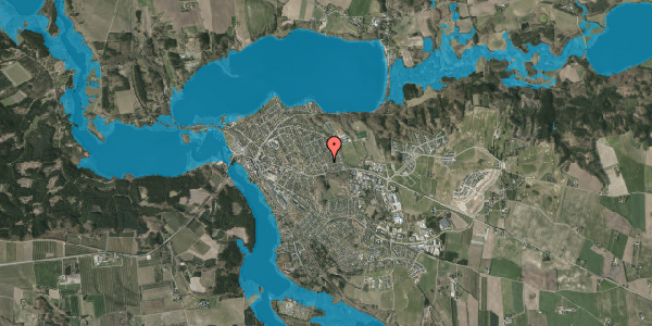 Oversvømmelsesrisiko fra vandløb på Moselunden 7B, 8680 Ry