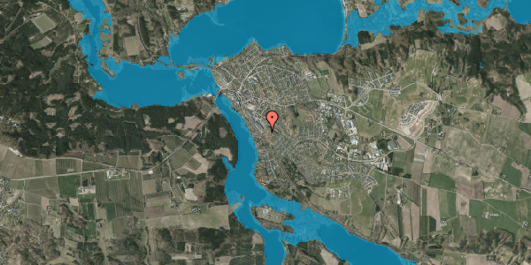 Oversvømmelsesrisiko fra vandløb på Mossøvænget 6, 8680 Ry