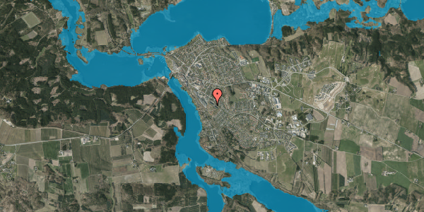 Oversvømmelsesrisiko fra vandløb på Mossøvænget 7, 8680 Ry