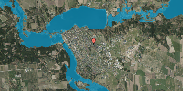 Oversvømmelsesrisiko fra vandløb på Odinsvej 1, 8680 Ry