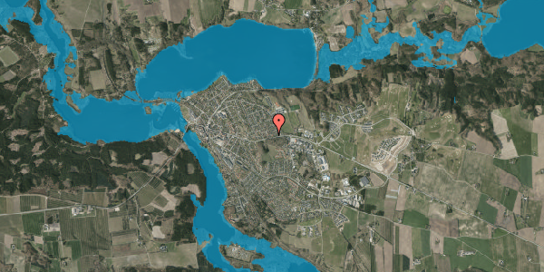 Oversvømmelsesrisiko fra vandløb på Odinsvej 2, 8680 Ry