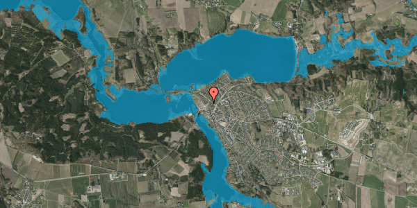 Oversvømmelsesrisiko fra vandløb på P Steffensensvej 10, 8680 Ry