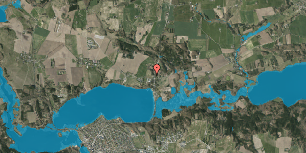 Oversvømmelsesrisiko fra vandløb på Randersvej 111, 8680 Ry