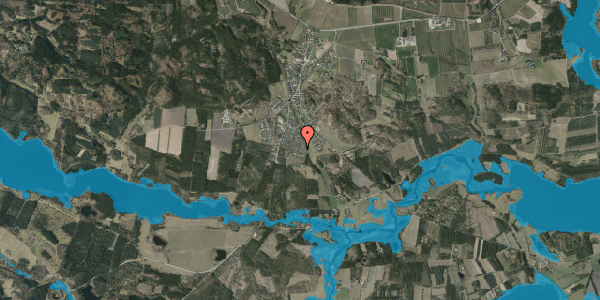 Oversvømmelsesrisiko fra vandløb på Rimmersvej 50, 8680 Ry