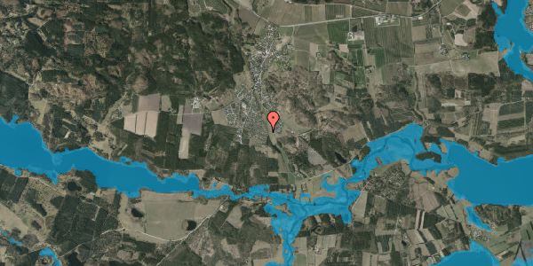 Oversvømmelsesrisiko fra vandløb på Rimmersvej 58, 8680 Ry