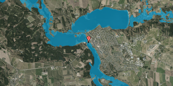 Oversvømmelsesrisiko fra vandløb på Rodelundvej 2B, 8680 Ry