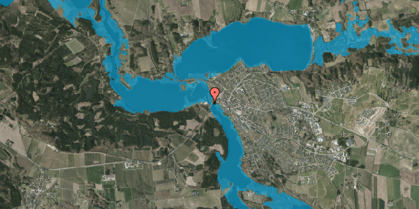Oversvømmelsesrisiko fra vandløb på Rodelundvej 2G, 8680 Ry