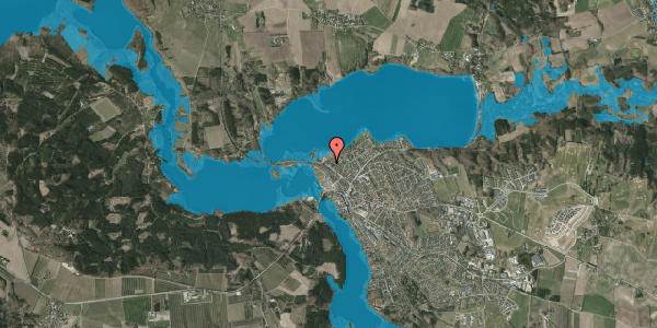 Oversvømmelsesrisiko fra vandløb på Silkeborgvej 28, 8680 Ry
