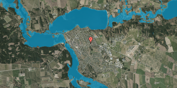Oversvømmelsesrisiko fra vandløb på Skansehøj 10, 8680 Ry