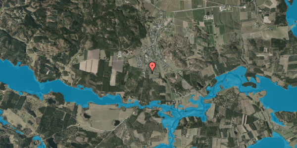 Oversvømmelsesrisiko fra vandløb på Skovstedvej 3, 8680 Ry