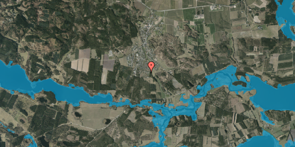 Oversvømmelsesrisiko fra vandløb på Skovstedvej 16, 8680 Ry