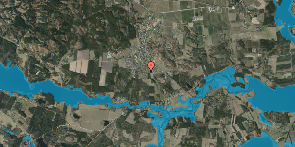 Oversvømmelsesrisiko fra vandløb på Skovstedvej 27, 8680 Ry