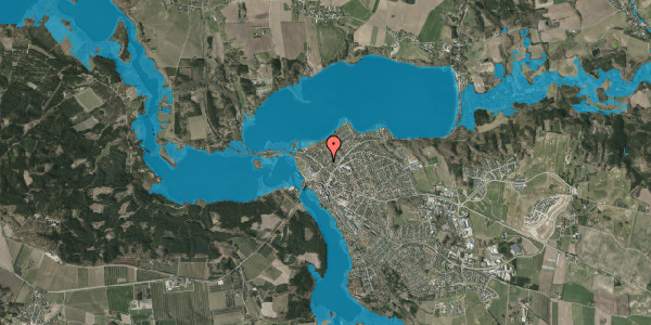 Oversvømmelsesrisiko fra vandløb på Skovstien 5, 8680 Ry