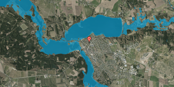 Oversvømmelsesrisiko fra vandløb på Skovstien 7, 8680 Ry
