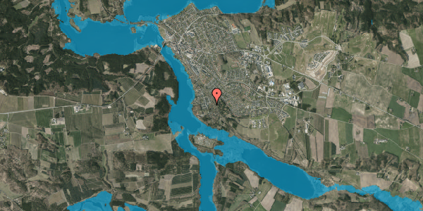 Oversvømmelsesrisiko fra vandløb på Skovvænget 7, 8680 Ry