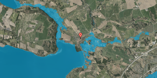 Oversvømmelsesrisiko fra vandløb på Søbjergvej 7, 8660 Skanderborg