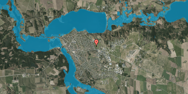 Oversvømmelsesrisiko fra vandløb på Thorsvej 8, 8680 Ry