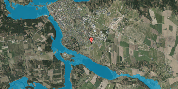 Oversvømmelsesrisiko fra vandløb på Tippethøj 23, 8680 Ry