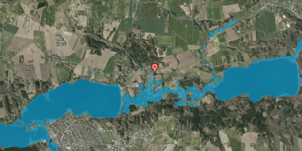 Oversvømmelsesrisiko fra vandløb på Tulstrupvej 108, 8680 Ry