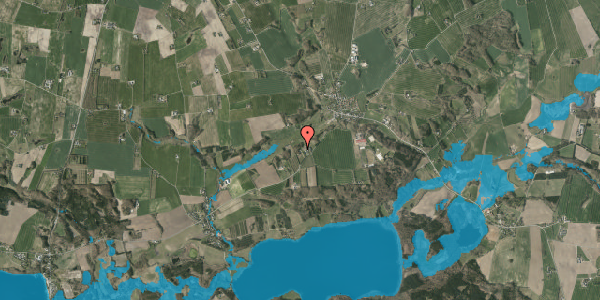 Oversvømmelsesrisiko fra vandløb på Tulstrupvej 129, 8680 Ry