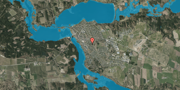Oversvømmelsesrisiko fra vandløb på Tværvej 6, 8680 Ry